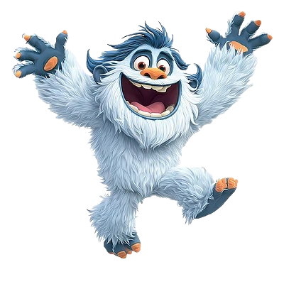Happy YETI mascot